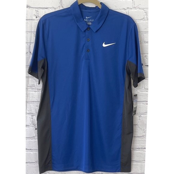 NEW Nike Men's Royal Blue Dri-Fit Polo (Size M) - Picture 1 of 12